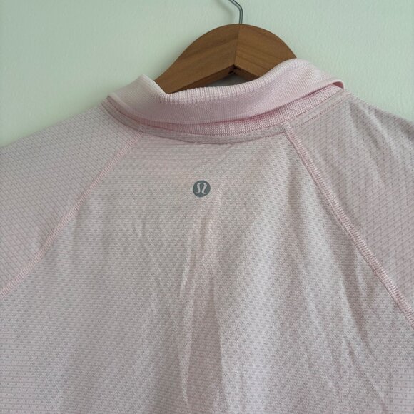 Lululemon Athletic Swiftly Tech Short Sleeve Polo Strawberry Pink NWT Size 10 - Picture 6 of 8
